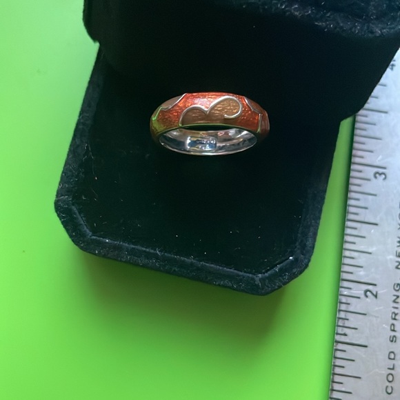 [Hidalgo] Authentic 18K White Gold & Enamel Band - Picture 3 of 9